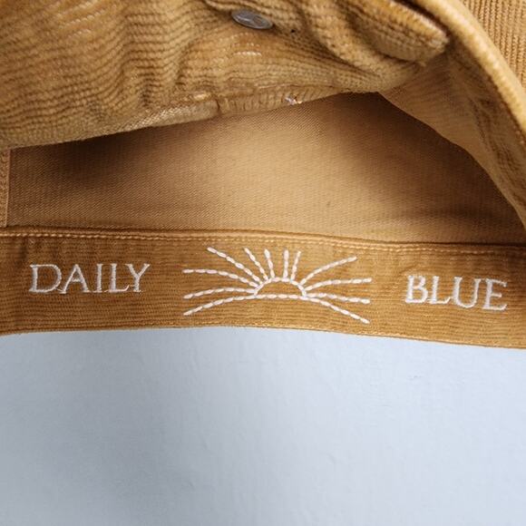 AG Adriano Goldschmied Flacky The Trucker Corduroy Jacket Mud Mustard NWT XS - Picture 14 of 16